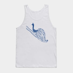 Peacock blue bird Tank Top